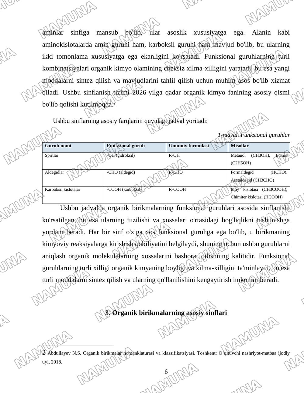 Organik birikmalarning sinflanishi — 6-varaq