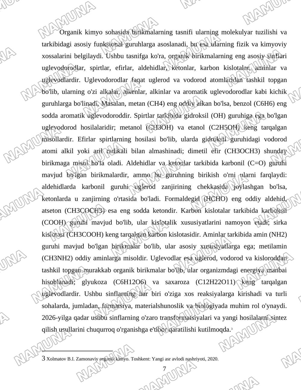 Organik birikmalarning sinflanishi — 7-varaq