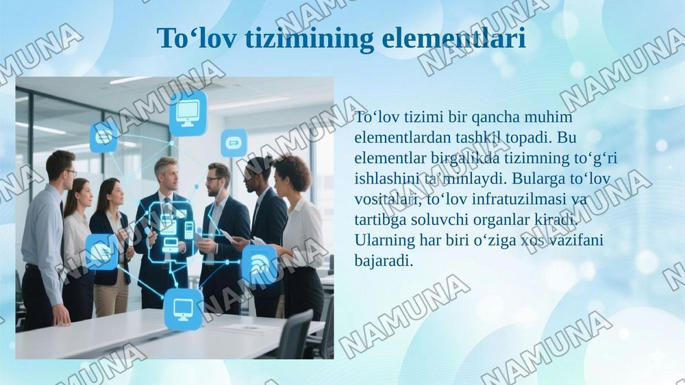 Toʻlov tizimi tushunchasi va uning turlari — 6-slayd