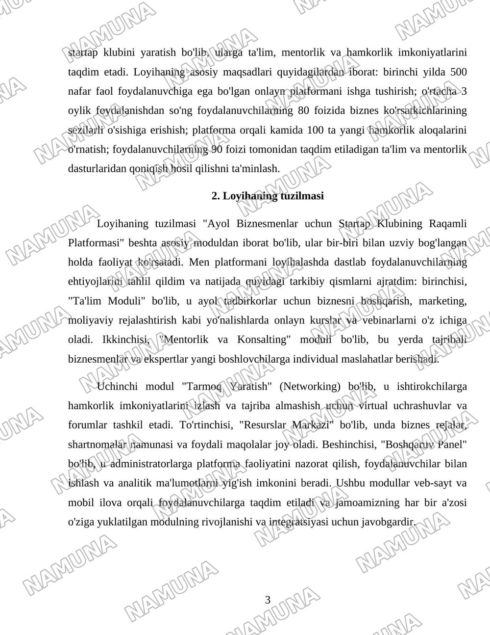 Ayol biznesmenlar uchun startaup klubi — 3-varaq