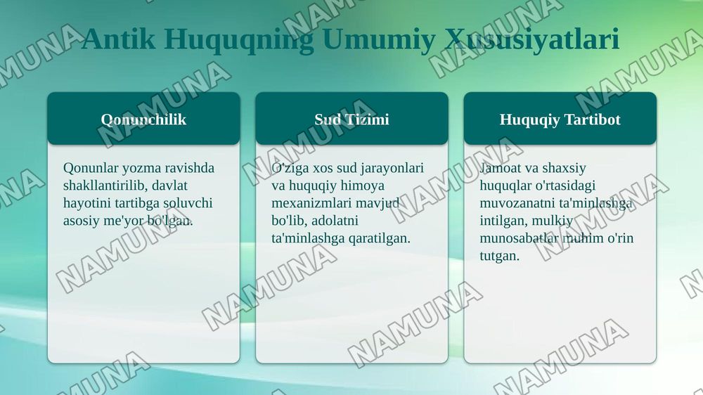 Antik davlatlari tarixi va huquqi — 5-slayd
