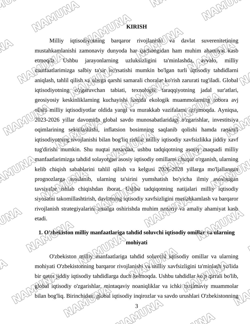 Миллий манфаатларга хавф солувчи иқтисодий таҳдидлар — 3-varaq