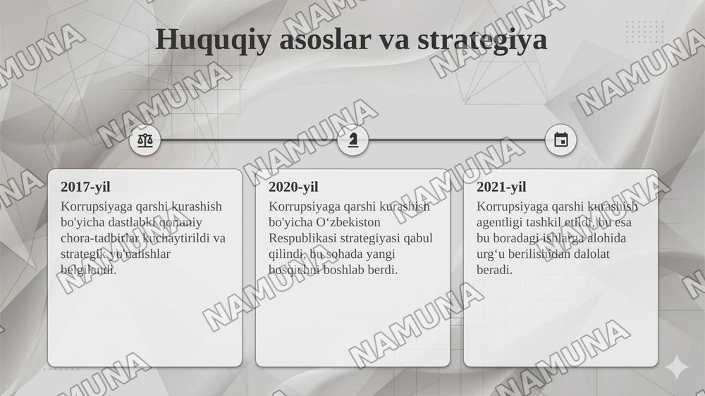 Oʻzbekistonda korrupsiyaga qarshi kurashish mexanizmlari — 5-slayd