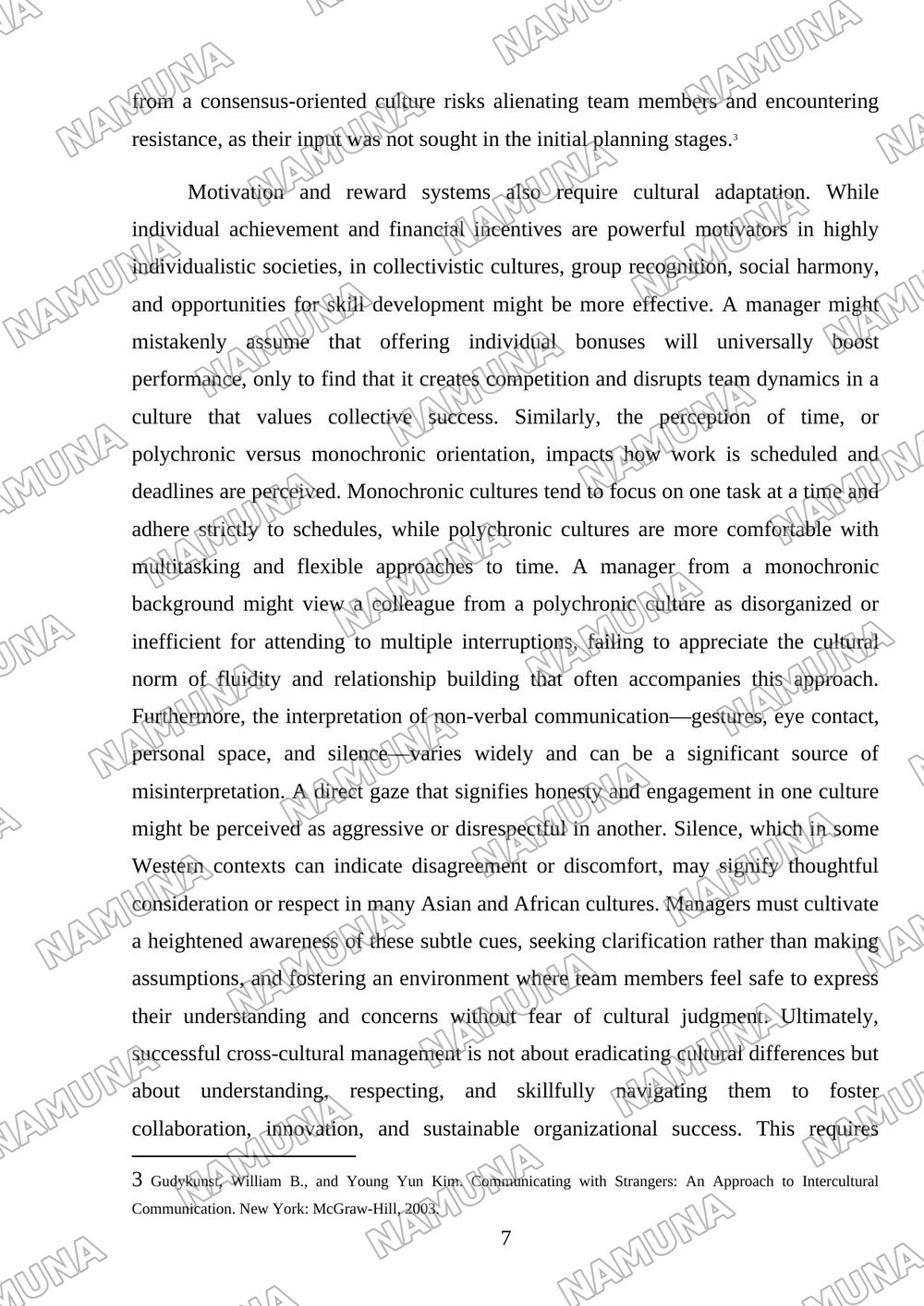 Managing across cultures — 7-varaq