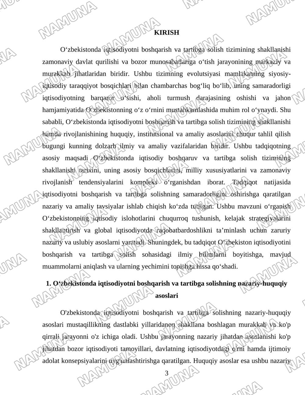 Oʻzbekistonda iqtisodiyotni boshqarish va tartibga solish tizimining shakllanishi — 3-varaq
