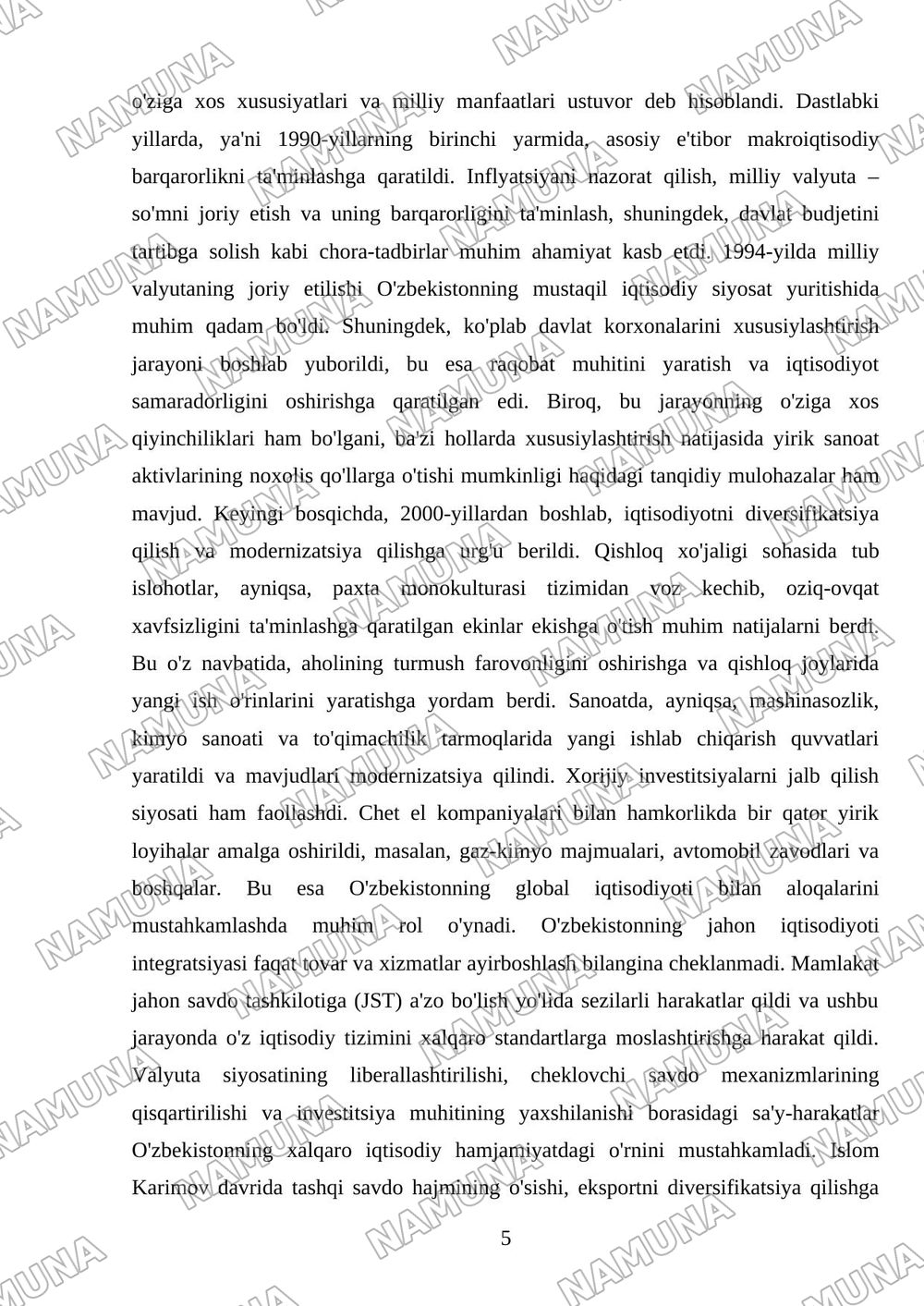 Islom Karimov — 5-varaq