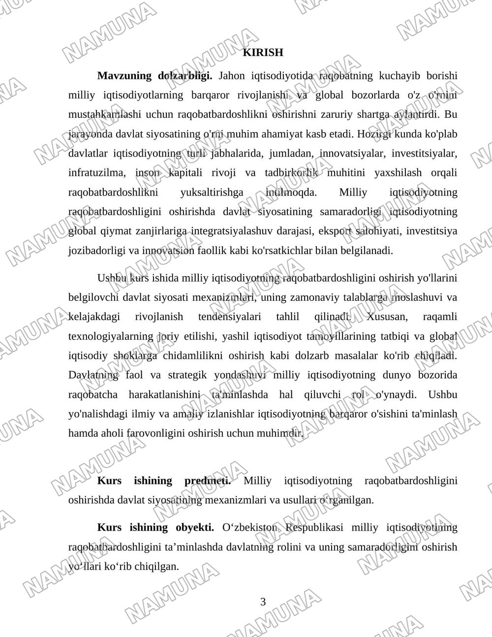 Milliy iqtisodiyotning raqobatbardoshligini oshirishda davlat siyosati — 3-varaq