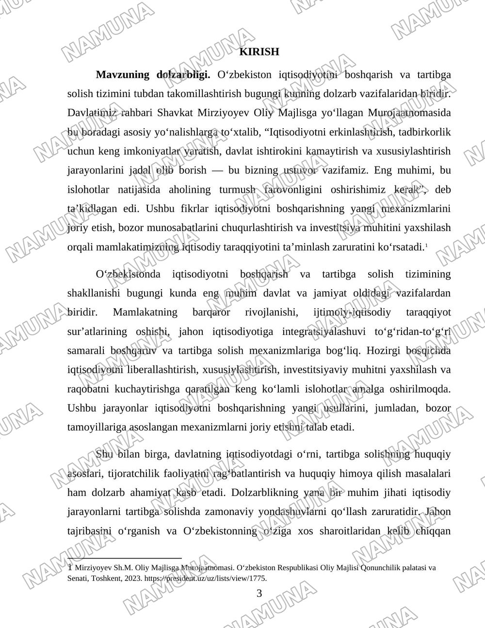 Oʻzbekistonda iqtisodiyotni boshqarish va tartibga solish tizimining shakllanishi — 3-varaq