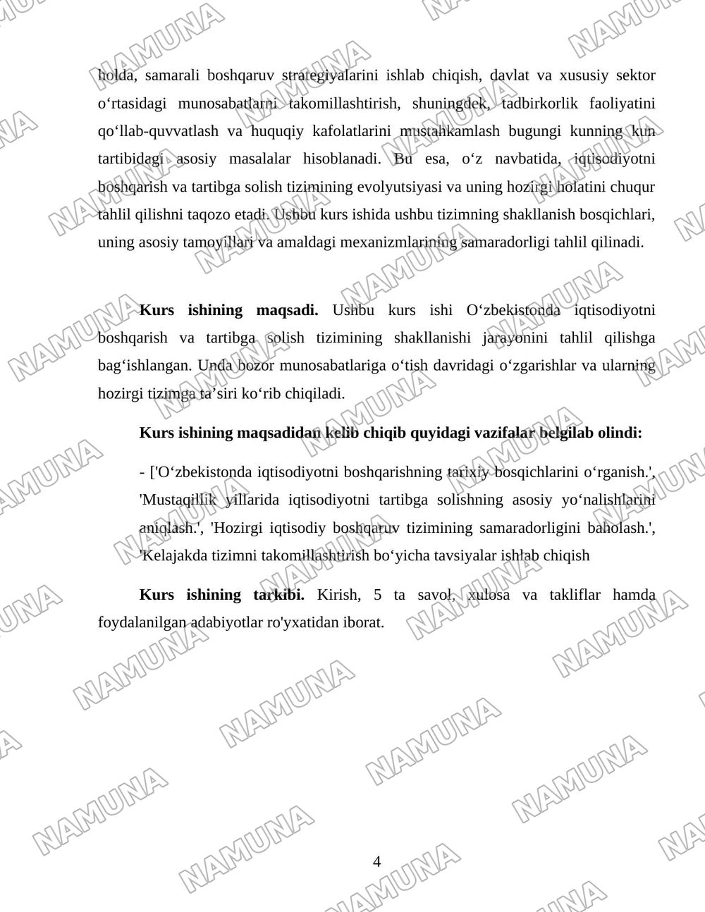 Oʻzbekistonda iqtisodiyotni boshqarish va tartibga solish tizimining shakllanishi — 4-varaq