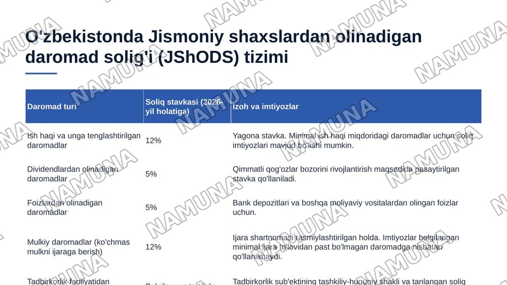 Aholi daromadlari va soliqqa tortish — 6-slayd