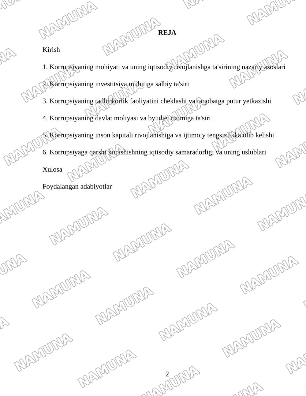 Korrupsiyaning iqtisodiy rivojlanishga ta’siri: nazariy yondashuv — 2-varaq