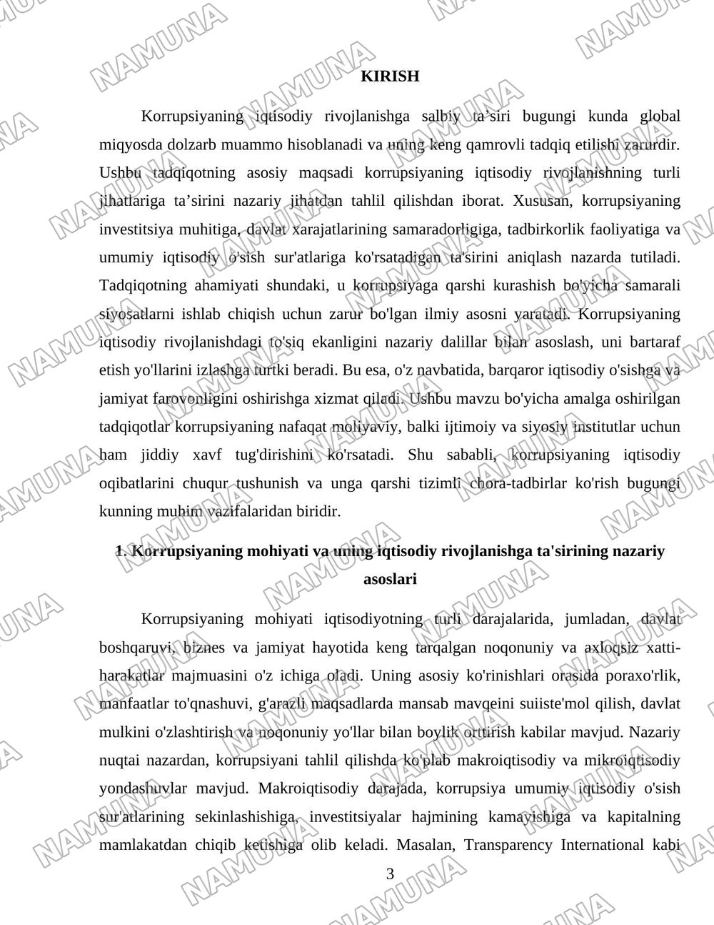 Korrupsiyaning iqtisodiy rivojlanishga ta’siri: nazariy yondashuv — 3-varaq