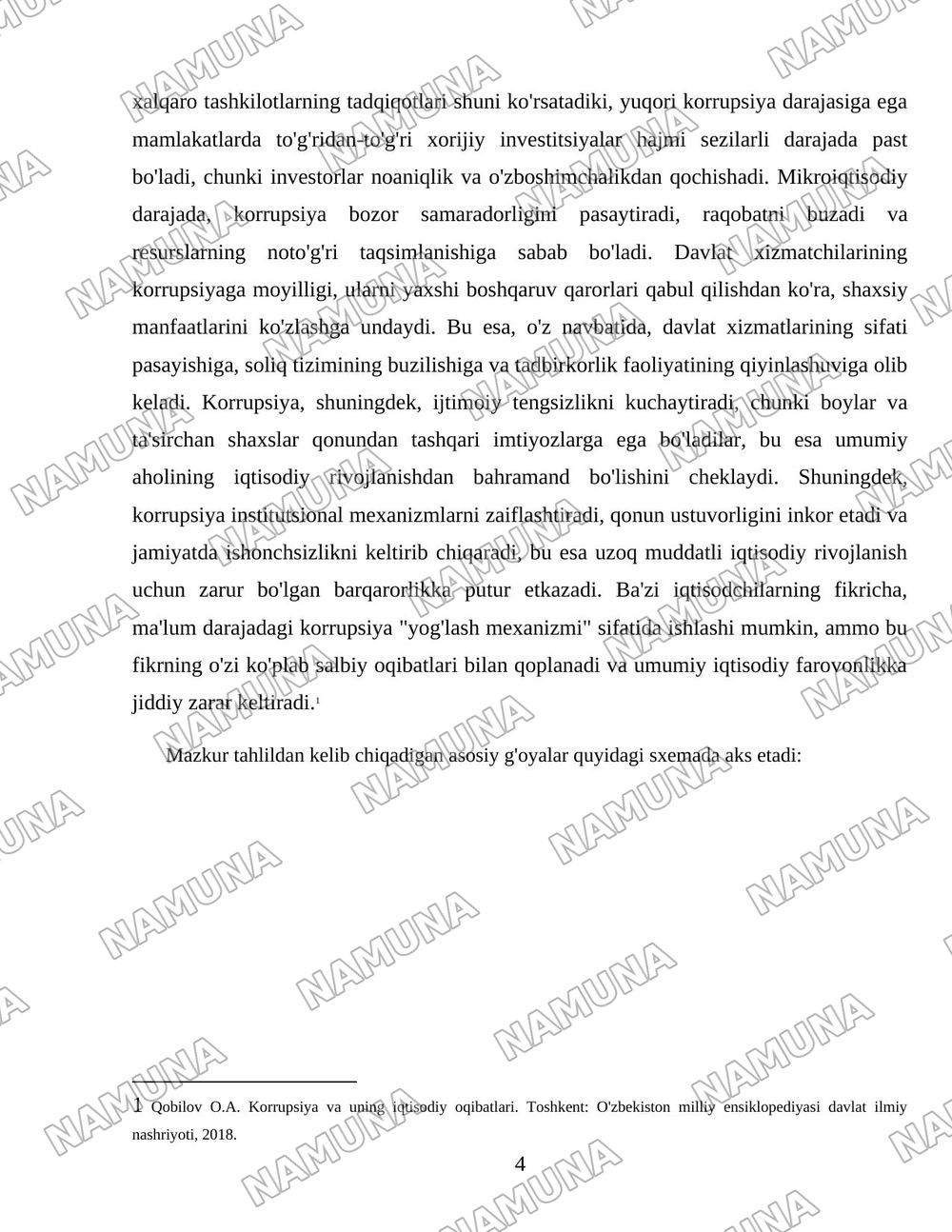 Korrupsiyaning iqtisodiy rivojlanishga ta’siri: nazariy yondashuv — 4-varaq