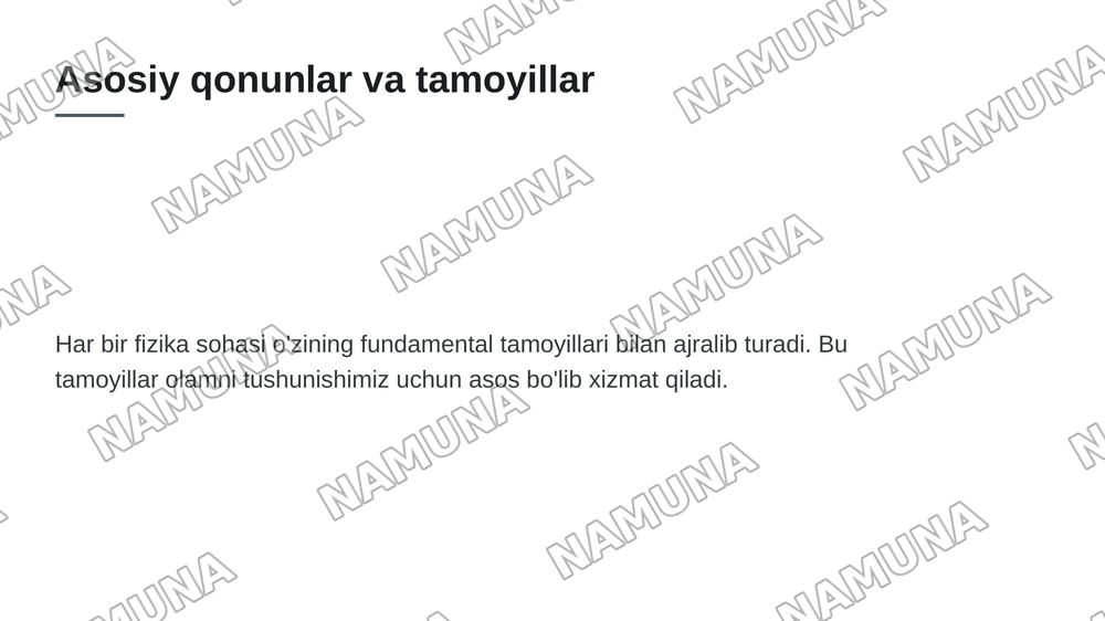 Fizikaning oltin qoidalari — 4-slayd