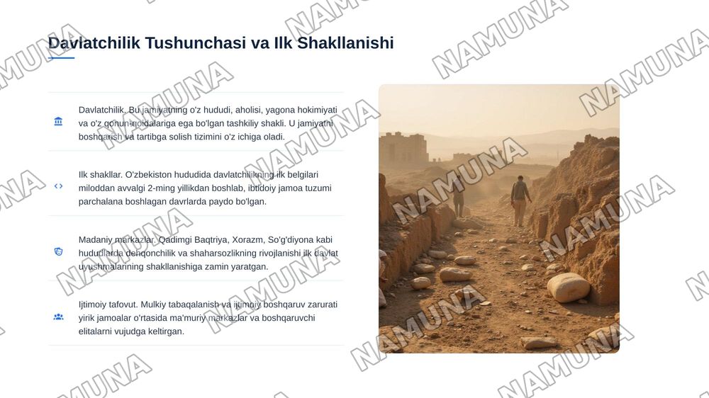 Oʻzbekistonda Davlatchilikning tarixiy asoslari — 3-slayd