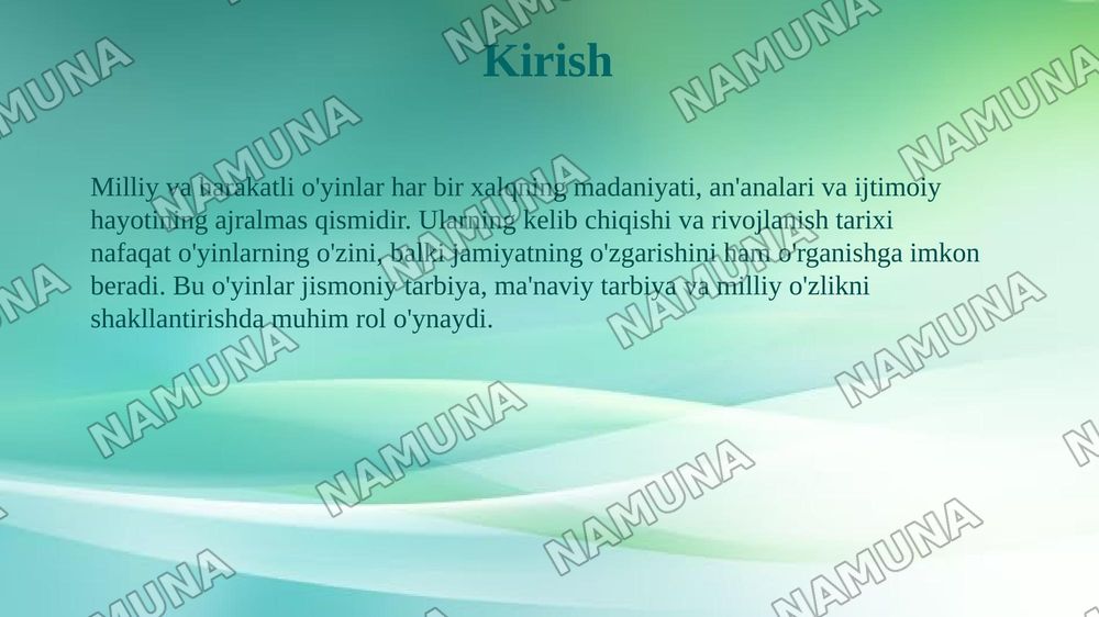 Milliy va harakatli o’yinlarning kelib chiqishi va rivojlanish tarixi. — 3-slayd