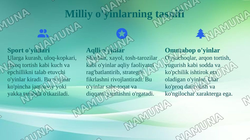 Milliy va harakatli o’yinlarning kelib chiqishi va rivojlanish tarixi. — 7-slayd
