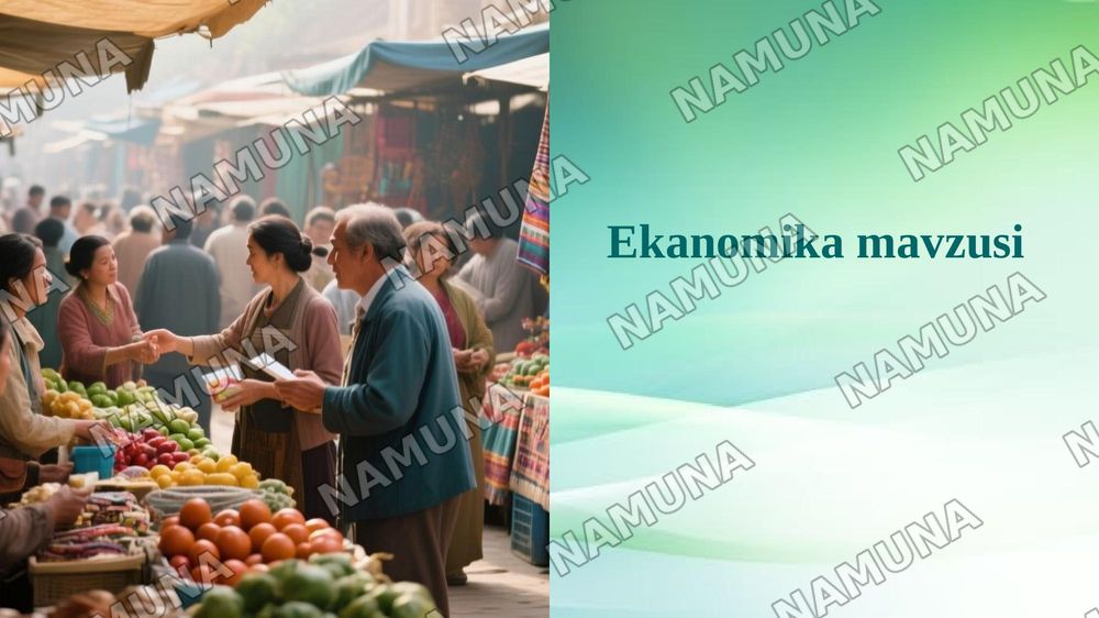 Ekanomika mavzusi — 1-slayd