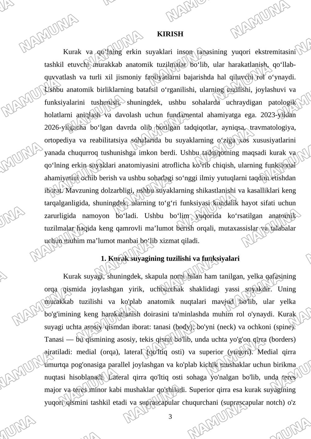 Kurak umrov va qoʻlning erkin suyaklari — 3-varaq