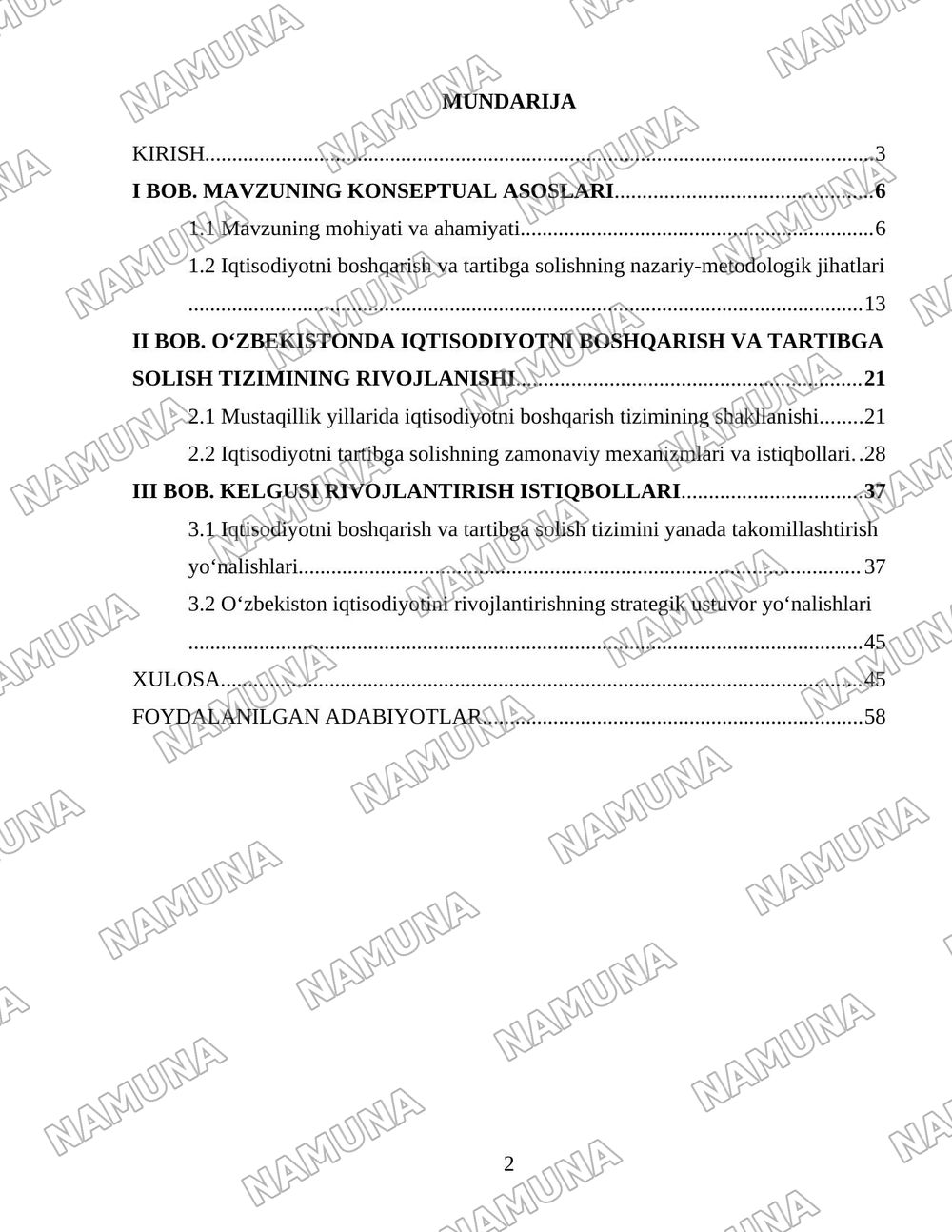 Oʻzbekistonda iqtisodiyotni boshqarish va tartibga solish tizimining shakllanishi — 2-varaq