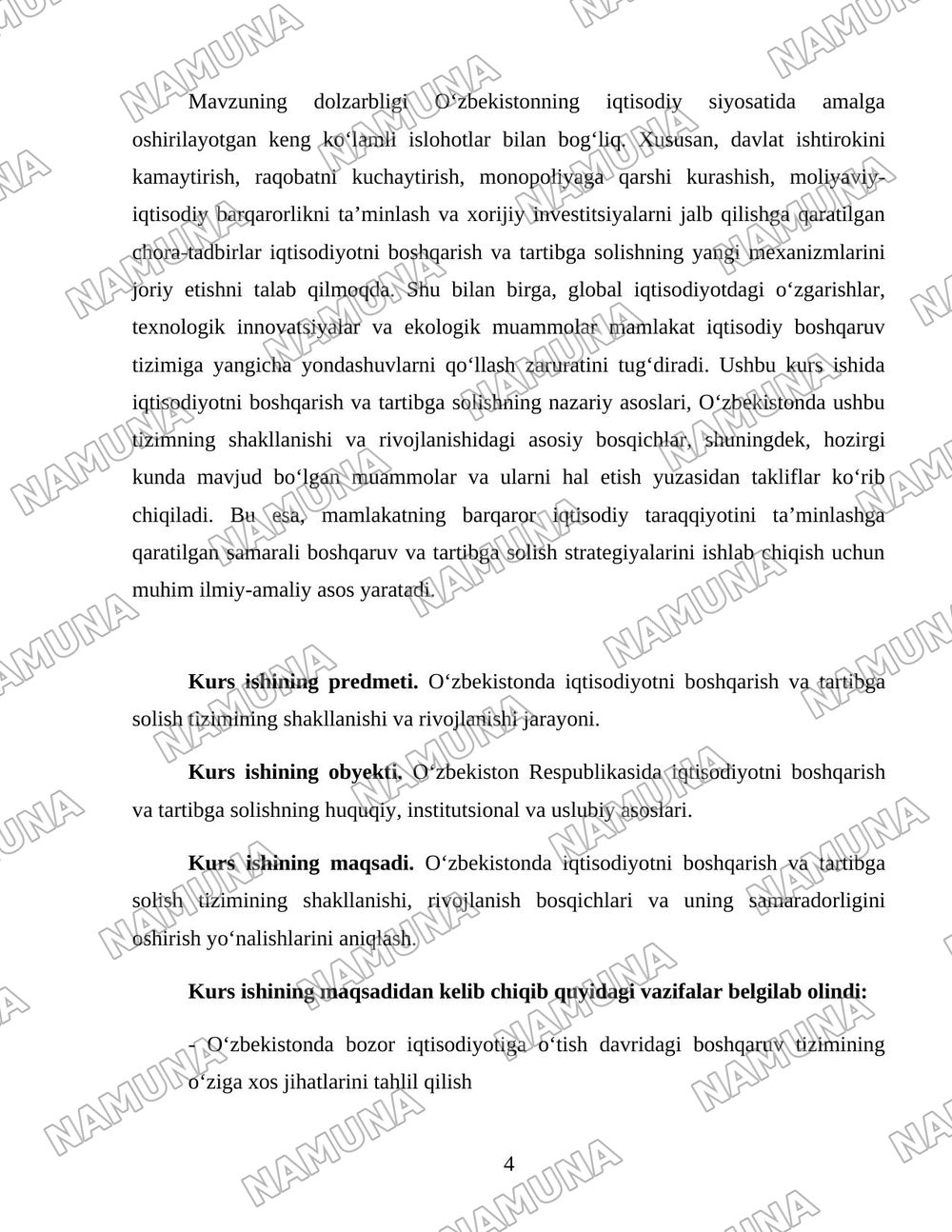Oʻzbekistonda iqtisodiyotni boshqarish va tartibga solish tizimining shakllanishi — 4-varaq