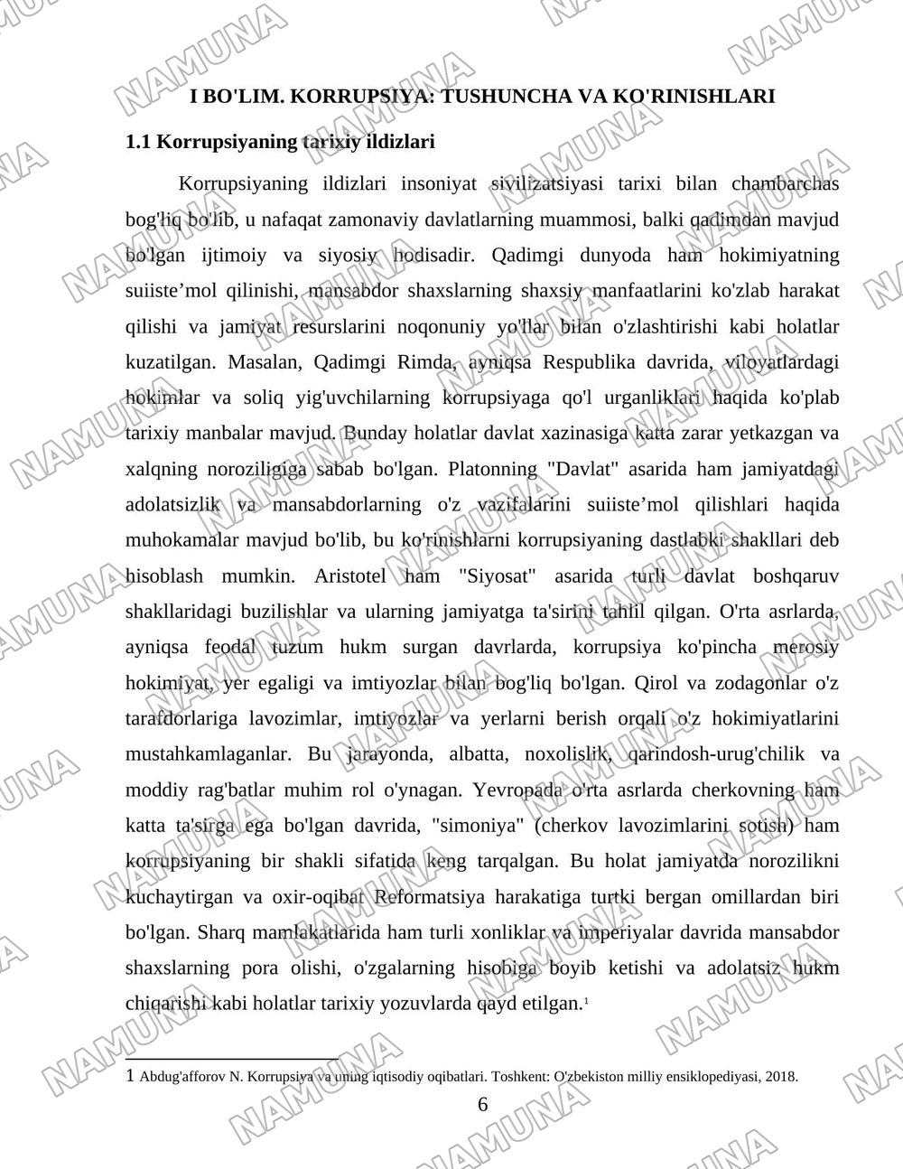 Korrupsiyaning iqtisodiy rivojlanishga ta’siri: nazariy yondashuv — 6-varaq