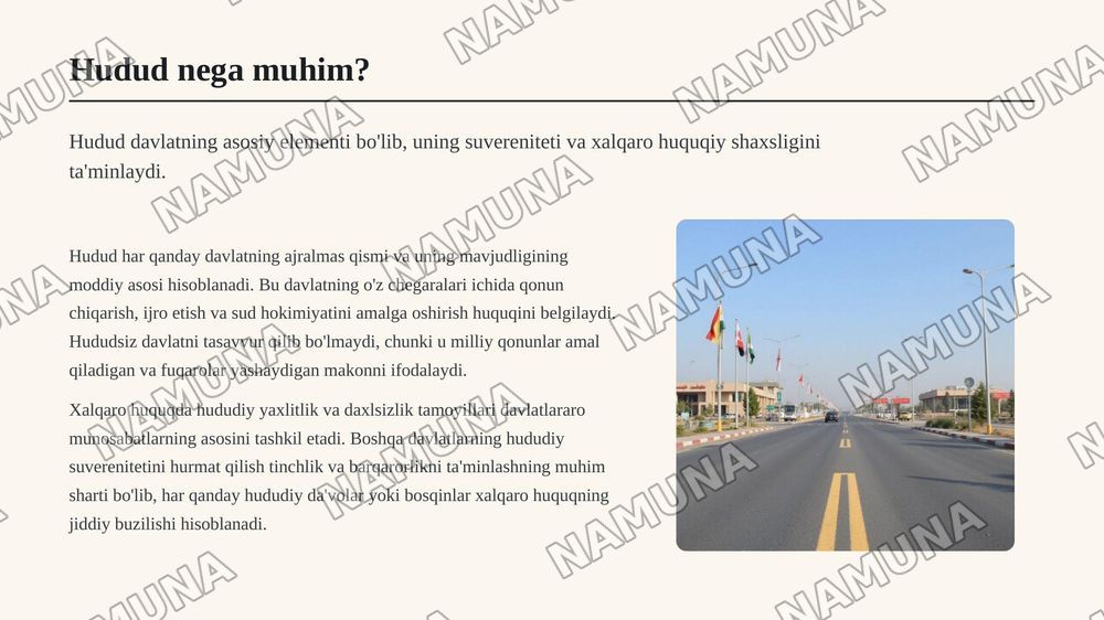 Xalqaro huquqda hudud tushunchasi — 3-slayd