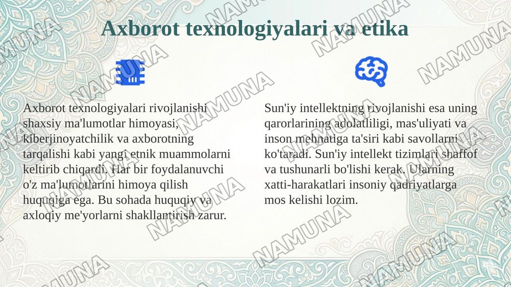 Etikaning zamonaviy yo’nalishlari va muammolari. — 4-slayd