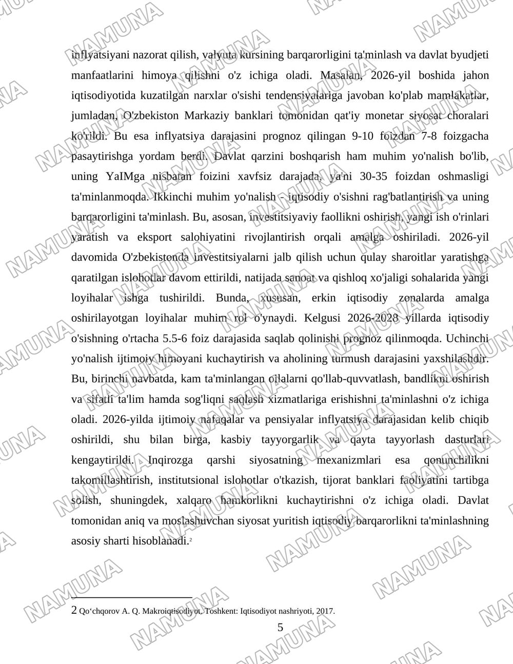 Inqirozga qarshi davlat siyosati va iqtisodiy barqarorlik — 5-varaq