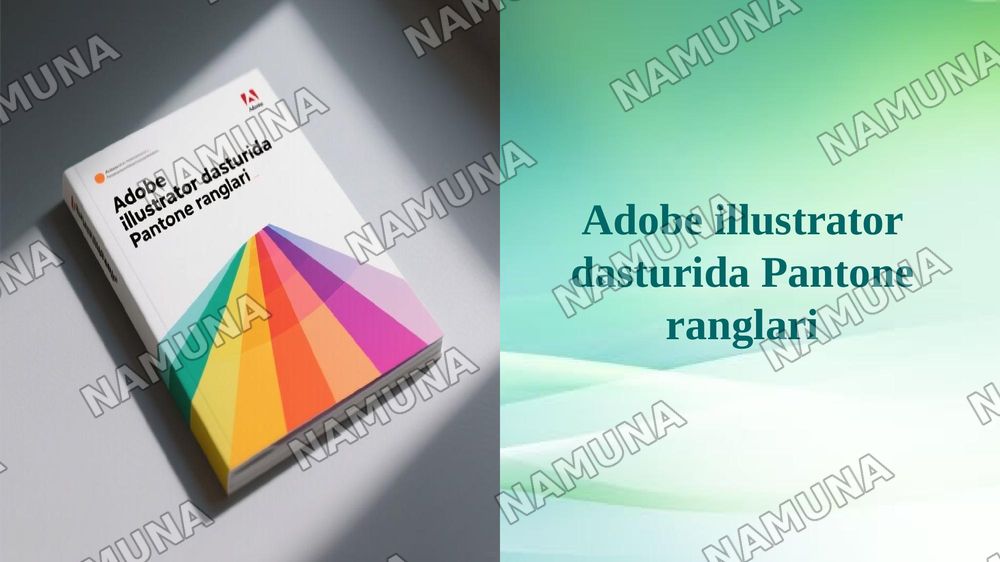 Adobe illustrator dasturida Pantone ranglari — 1-slayd