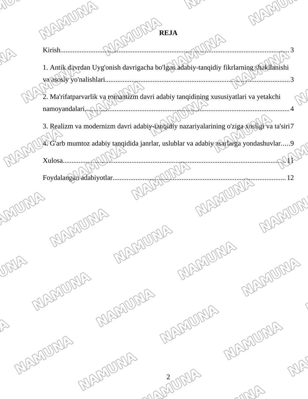 G'arb mumtoz adabiyotida adabiy-tanqidiy qarashlar — 2-varaq