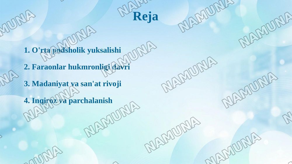 O'rta podsholik davrida misr — 2-slayd