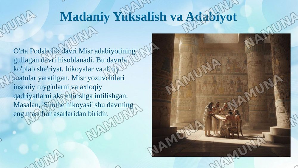 O'rta podsholik davrida misr — 5-slayd