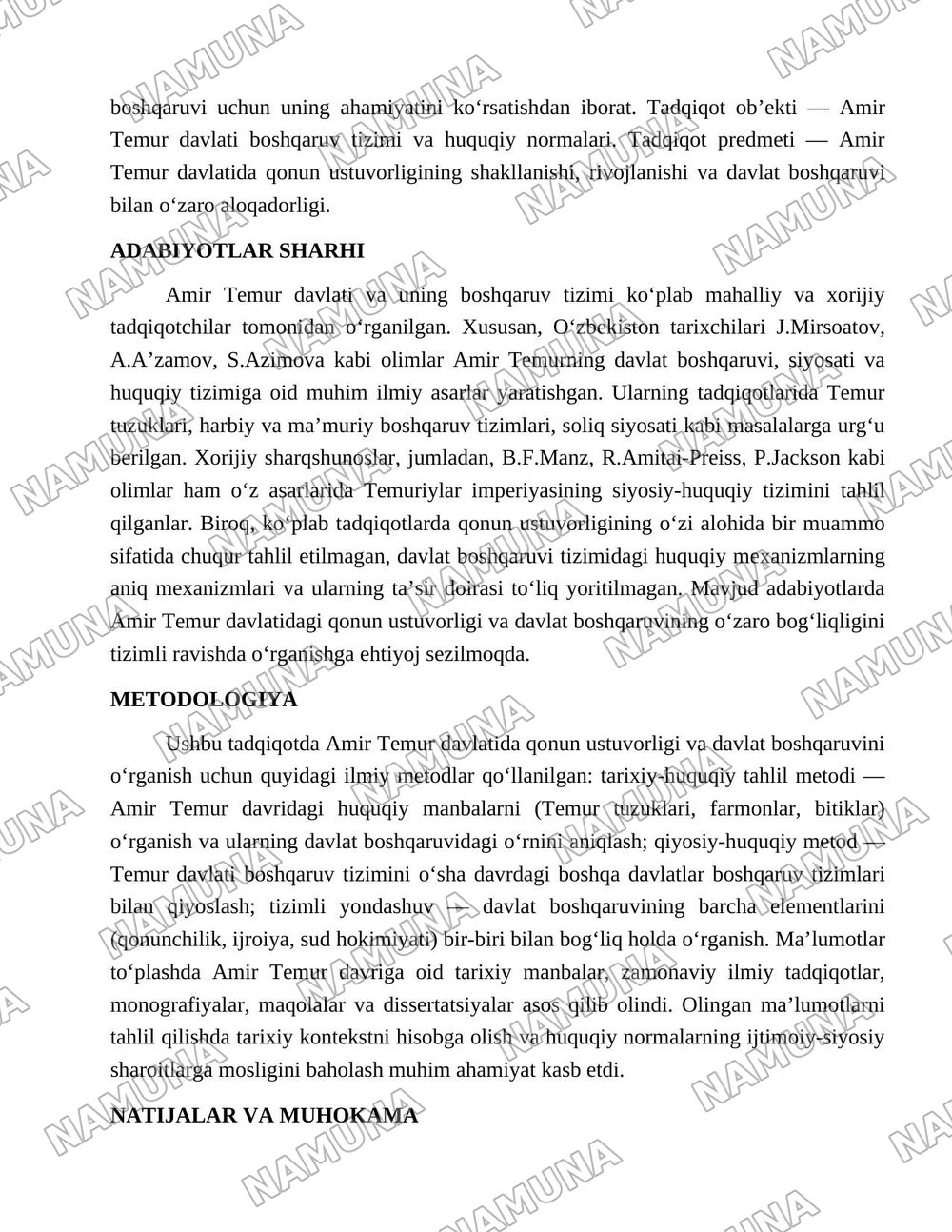 Amir Temur davlatida qonun ustuvorligi va davlat boshqaruvi» — 2-varaq