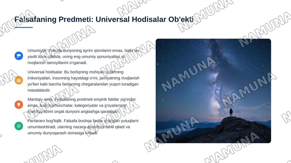 falsafaning asosiy muammolar, falsafaning vazifalari falsafaning predmenti falsafaning manosi — 5-slayd