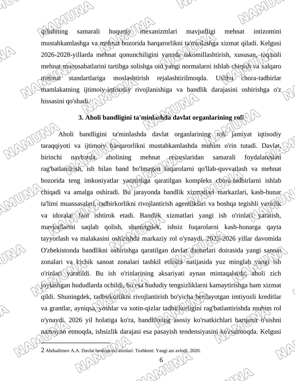 10. Давлатнинг бандлик сиёсати ва меҳнат бозорини тартибга солиш — 6-varaq