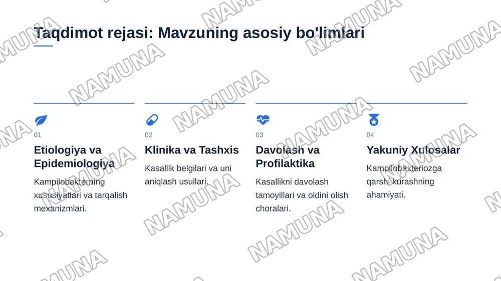 Kampilobakterioz. Etiologiyasi, epidemiologiyasi, klinikasi, tashxisoti, davolash, profilaktikasi. — 2-slayd