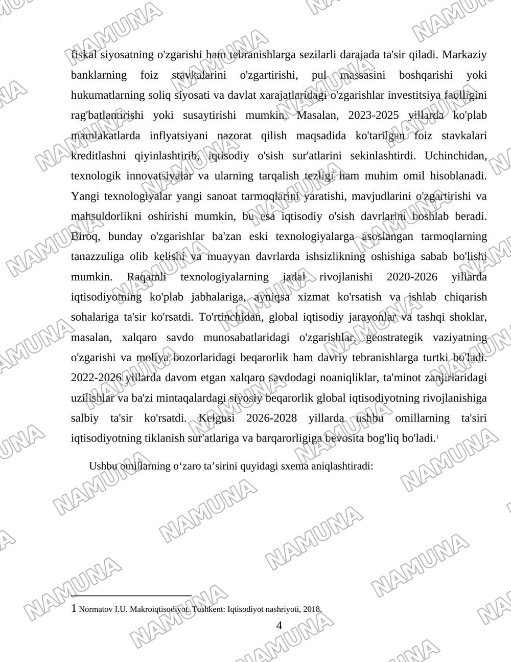 Бозор иқтисодиётининг даврий тебранишлари. — 4-varaq