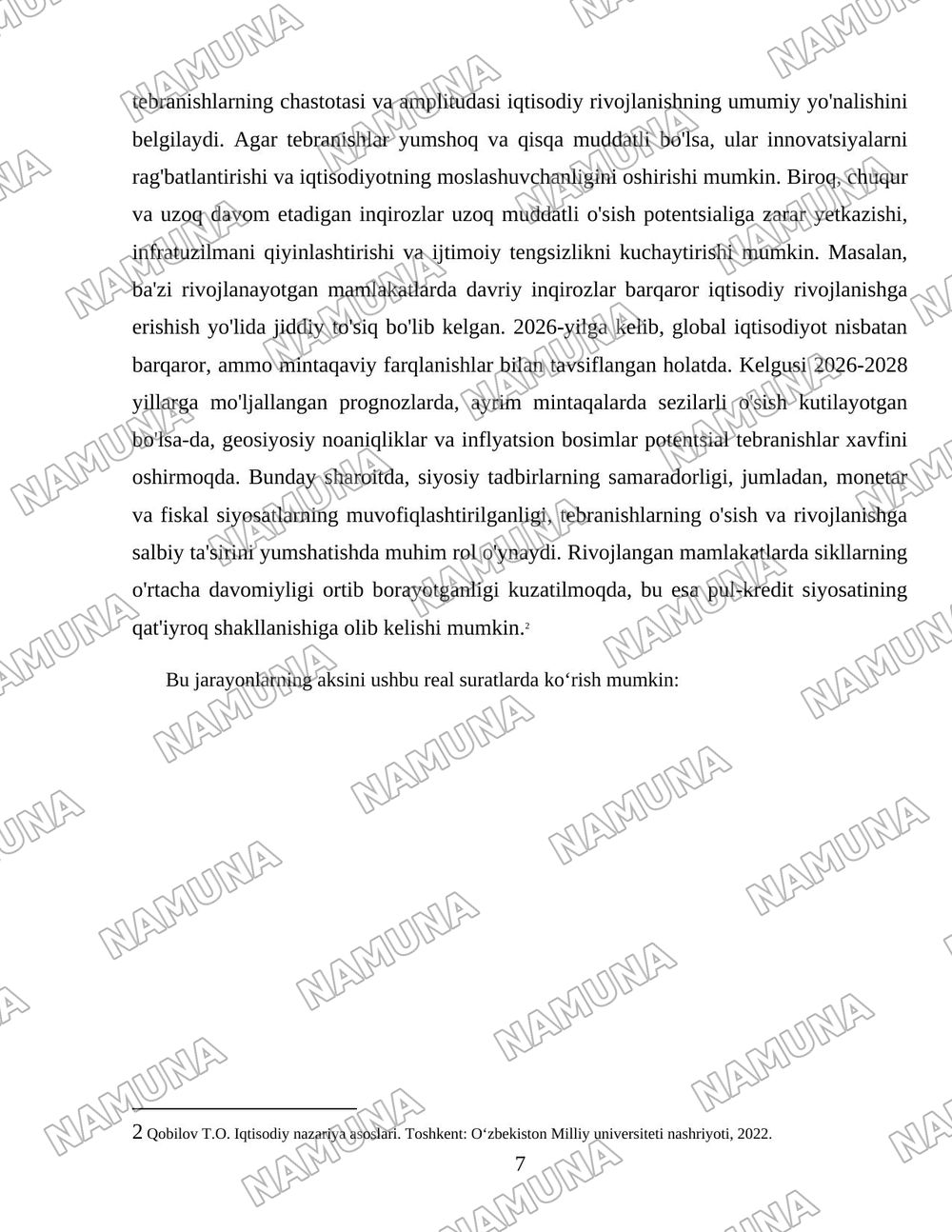 Бозор иқтисодиётининг даврий тебранишлари. — 7-varaq
