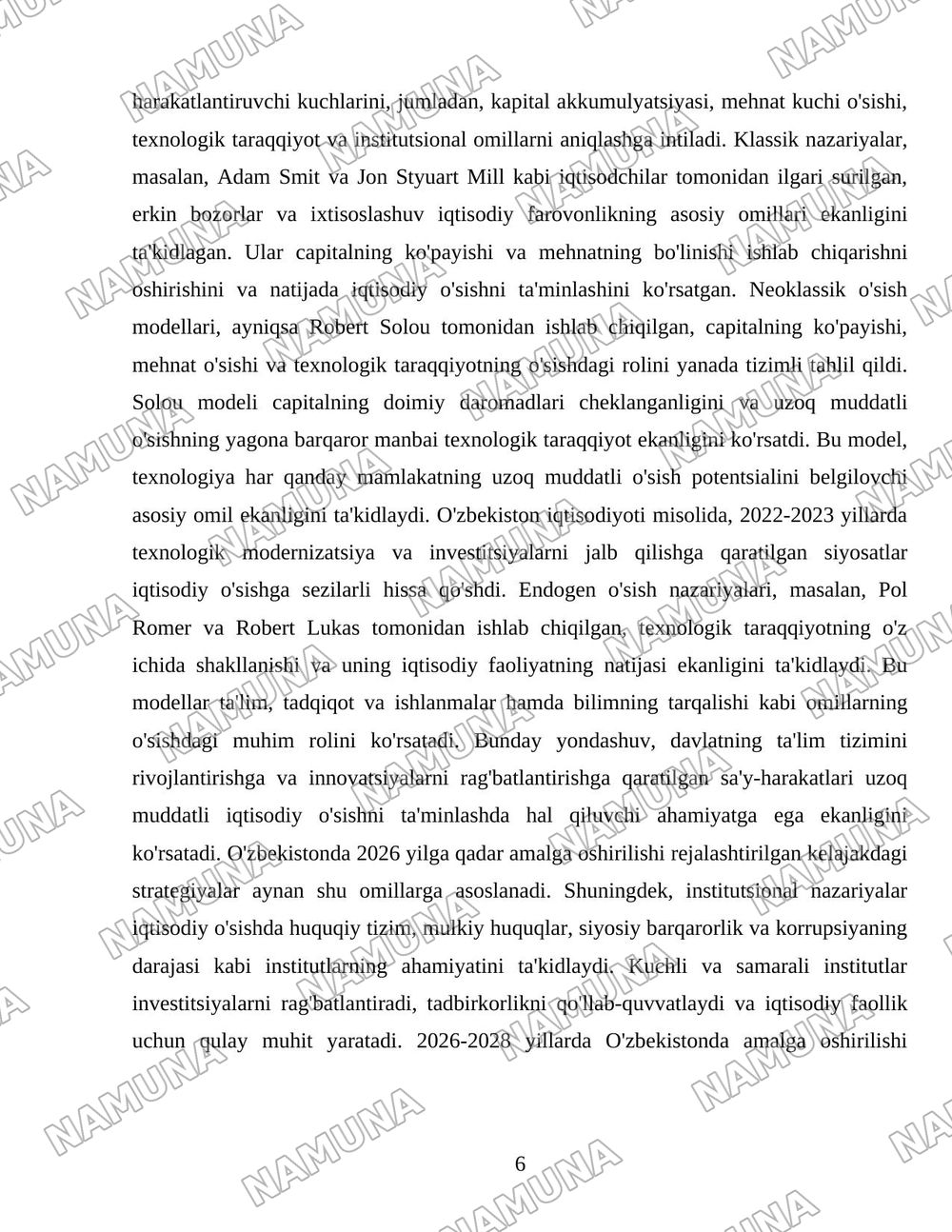 Иқтисодий ўсиш ва унинг турлари — 6-varaq