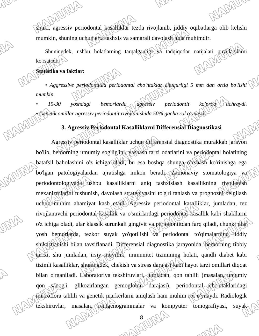 Aggressive fonns of periodontal disease. Clinic, differential diagnosis, 5 treatment, prevention. I diopathic diseases - syndromes: Papillon- Lefebvre, Hend-Christian-Schiiller, Literer-Siwe.Periodont — 8-varaq