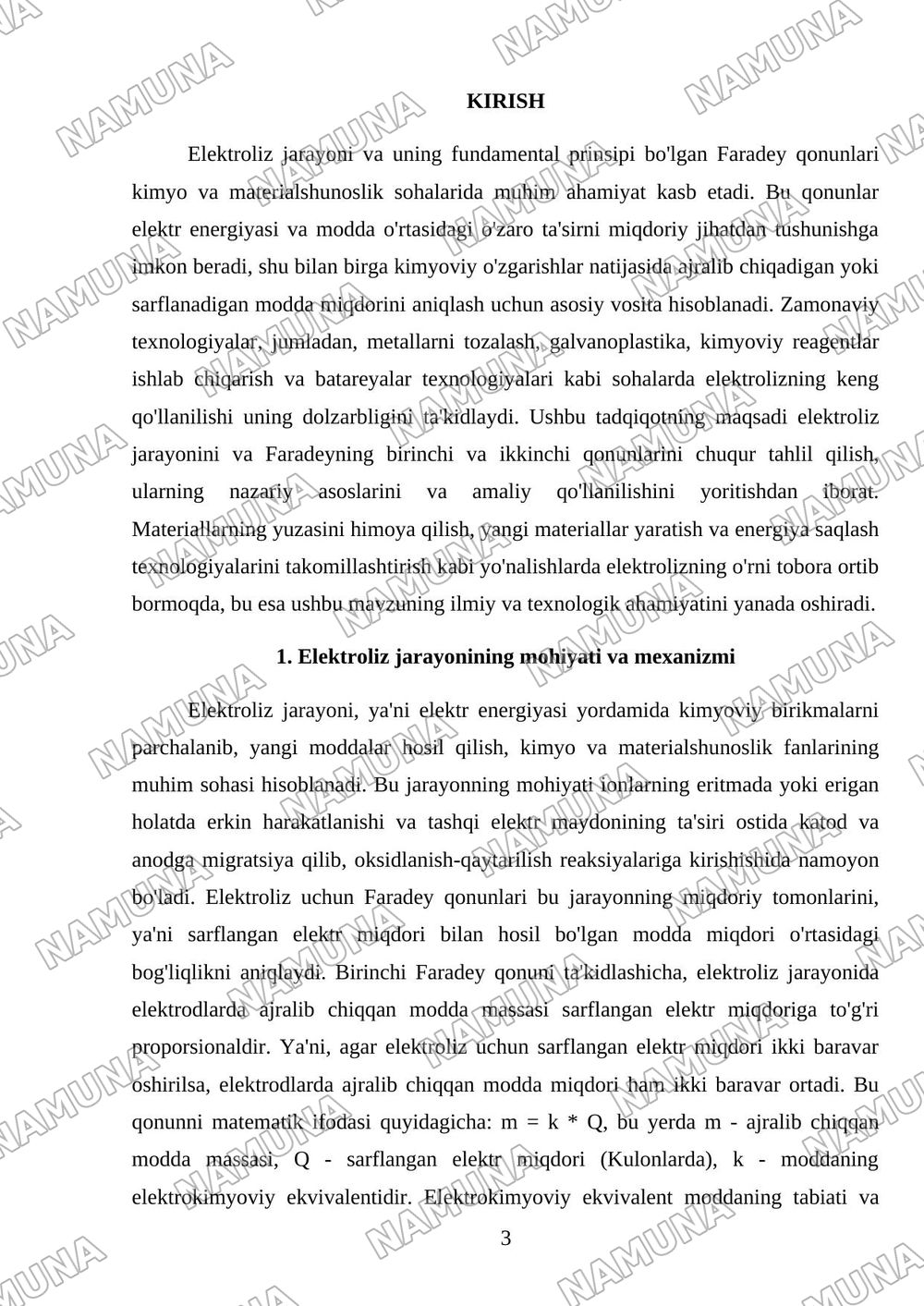 Elektroliz.elektroliz uchun Faradey qonunlari — 3-varaq