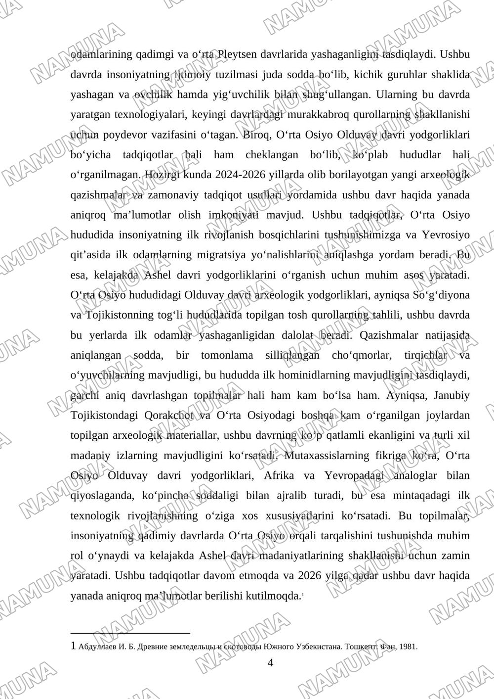 Oʻrta osiyoda bronza davri yodgorliklari — 4-varaq