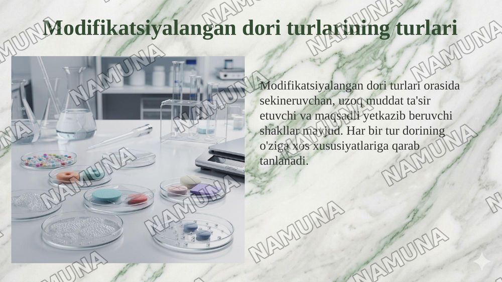 Modifikatsiyalangan peroral dori turlari.Tez eruvchan(parchalanuvchan)peroral dori turlari — 6-slayd