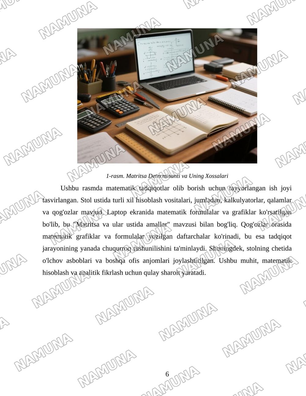 Matritsa va ular ustida amallar — 6-varaq
