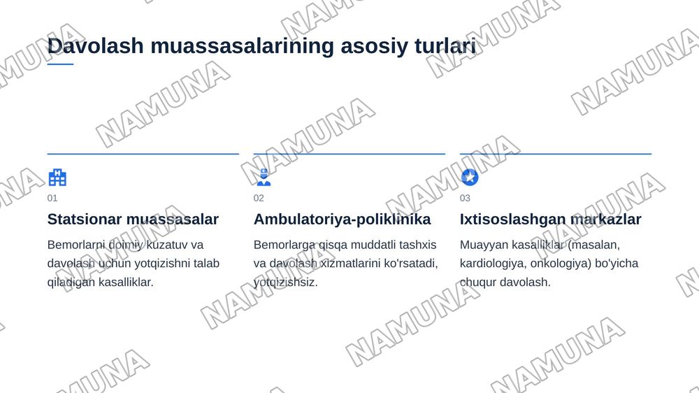 Davolash mussalarning ishini tashkil etish.Bemorlar umumiy parvarishining mohiyati — 4-slayd