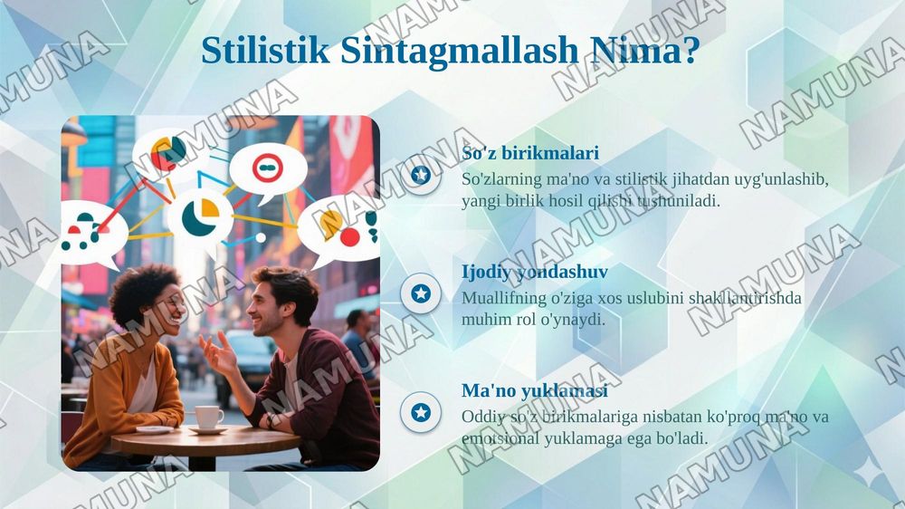 Sintaktik omonimiya.Stilistik sintagmallash. — 6-slayd