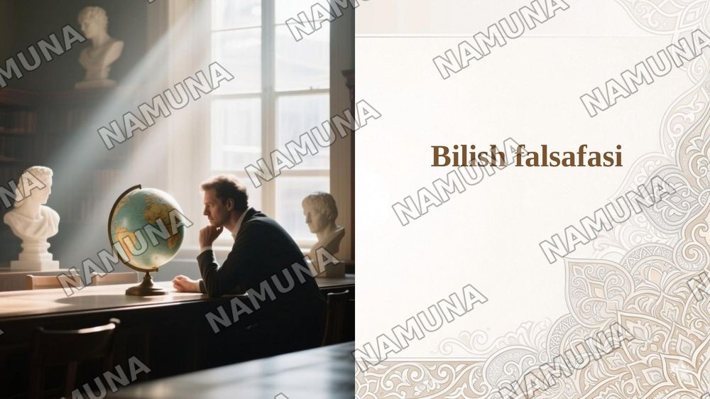 Bilish falsafasi — 1-slayd