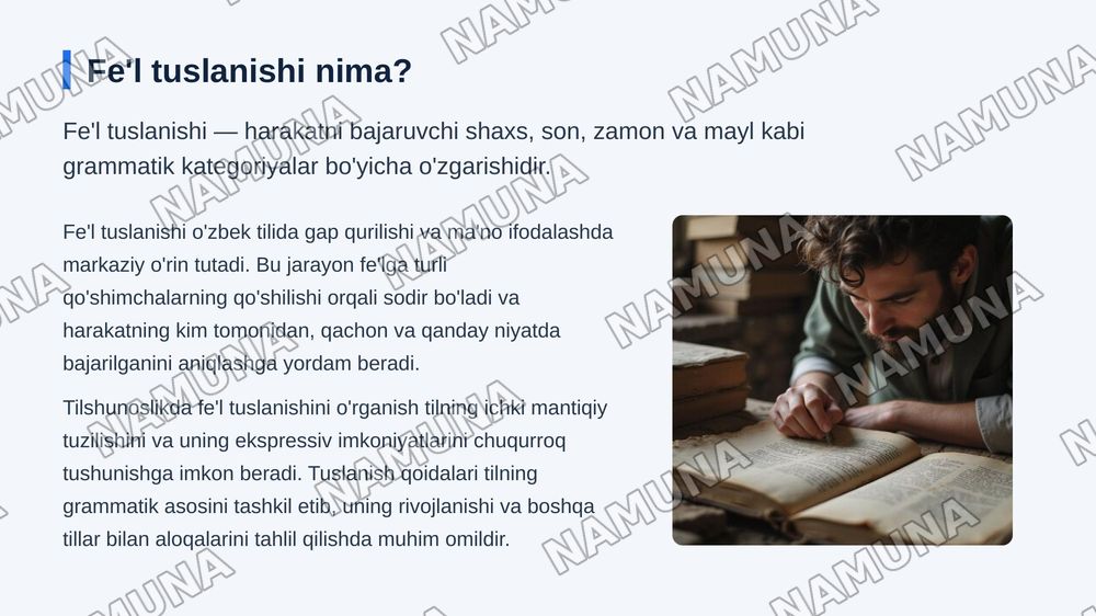 Otlarning tuslanishi — 3-slayd