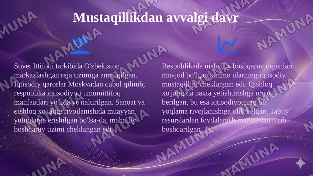 O‘zbekistonda iqtisodiyotni boshqarish va tartibga solish tizimining shakllanishi — 4-slayd